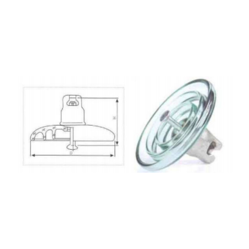 Подвесной стеклянный изолятор U240BP/170, устойчивый к загрязнению окружающей среды