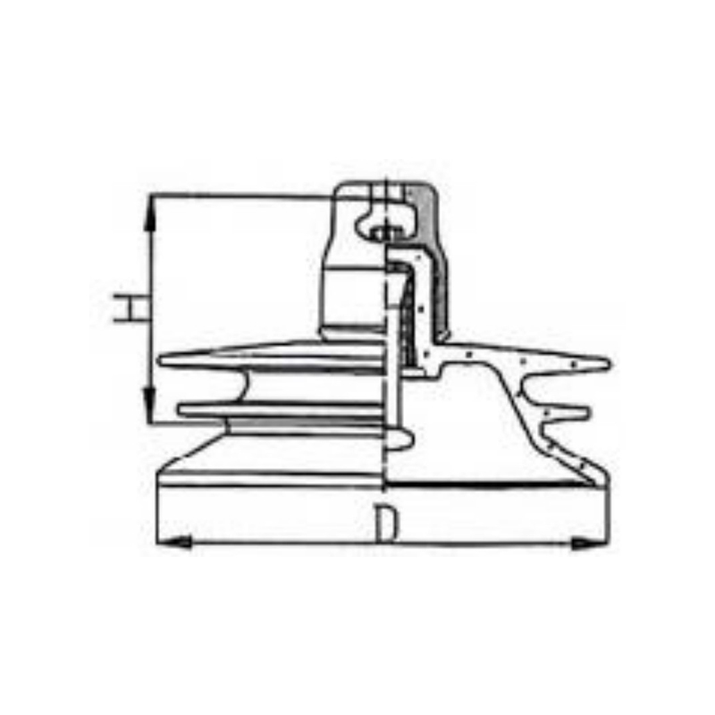 Стеклянный изолятор типа "тройной зонт"