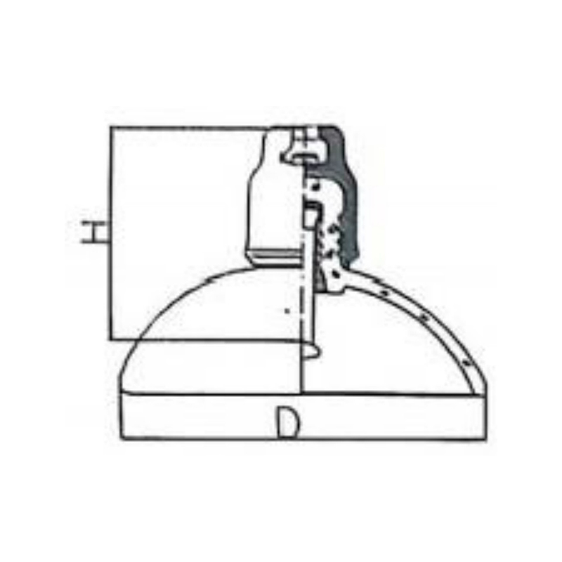 Стеклянные изоляторы на сферических дисках