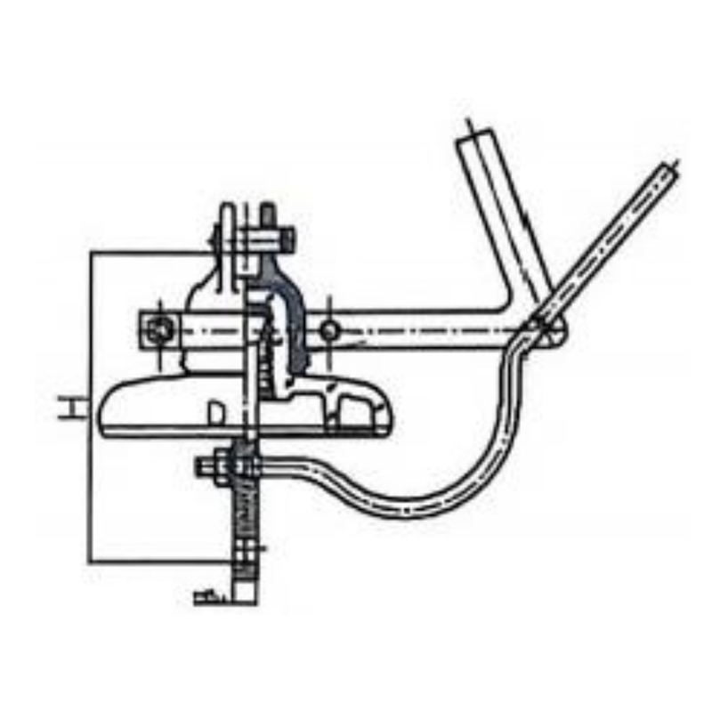 Стеклянный изолятор типа заземляющего провода