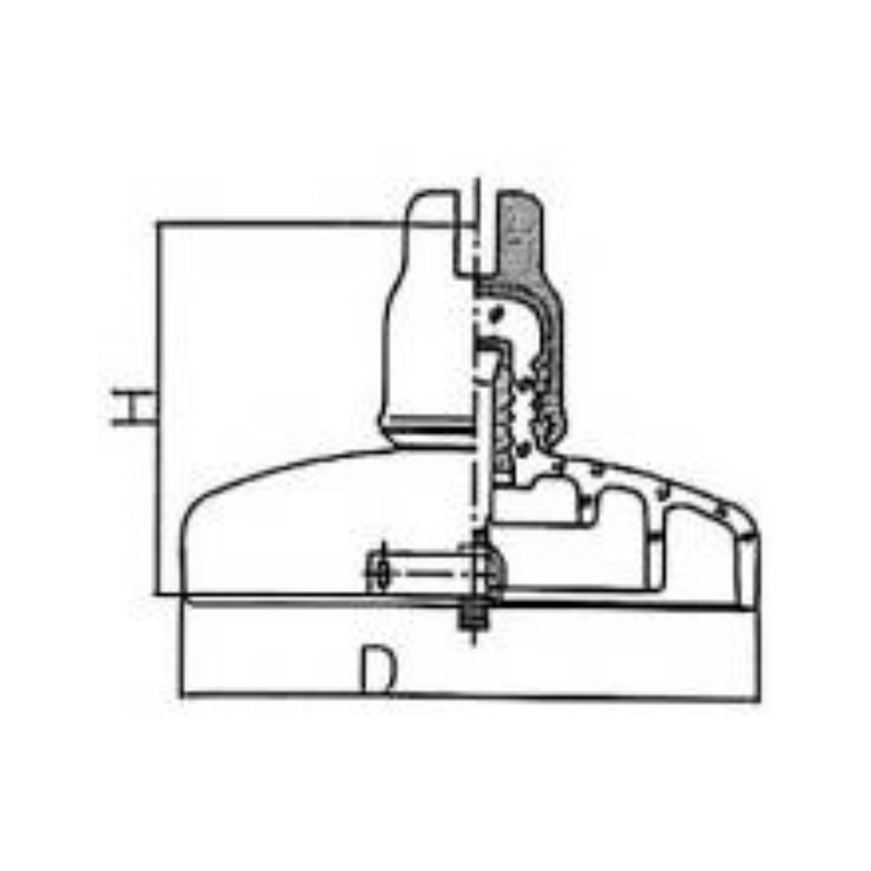 Стеклянные изоляторы с дисковой подвеской с прорезями